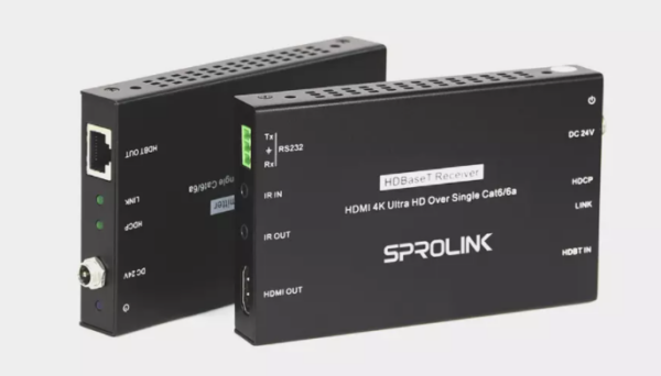 Sprolink LK8 DVI AND HDMI OPTION 4K HDBaseT EXTENDER EXTENDS HD VIDEO SIGNALS OVER CAT5/6 CABLE UP TO 70M