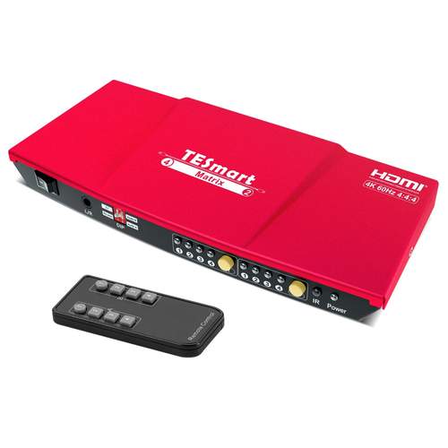 TESmart HMA0402A1U 4x2 HDMI Matrix Switch Splitter with Remote Control SPDIF L/R 3.5mm Support Ultra HD 4Kx2K@60Hz for PS3 /PS4/XBOX360/DVD Player/Notebook - Image 7