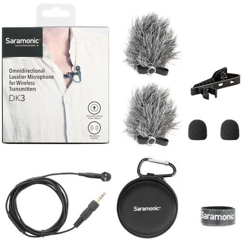 Saramonic DK3A Premium Omnidirectional Lavalier Microphone for Saramonic, Rode, Sennheiser, Senal, Azden, and BOYA Transmitters (Locking 3.5mm TRS Connector) - Image 5