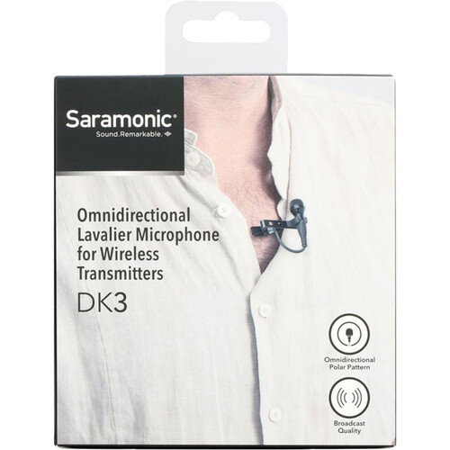 Saramonic DK3A Premium Omnidirectional Lavalier Microphone for Saramonic, Rode, Sennheiser, Senal, Azden, and BOYA Transmitters (Locking 3.5mm TRS Connector) - Image 9