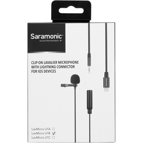 Saramonic LavMicro U1B Omnidirectional Lavalier Microphone with Lightning Connector for iOS Devices - Image 9