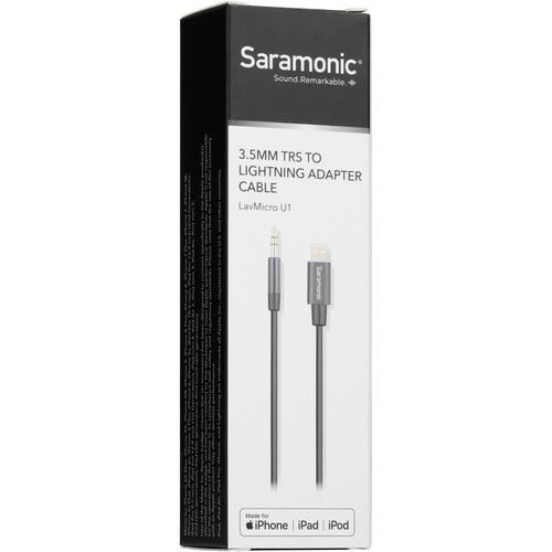Saramonic LavMicro U1B Omnidirectional Lavalier Microphone with Lightning Connector for iOS Devices - Image 10