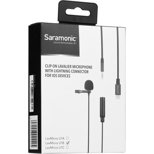 Saramonic LavMicro U1B Omnidirectional Lavalier Microphone with Lightning Connector for iOS Devices - Image 8
