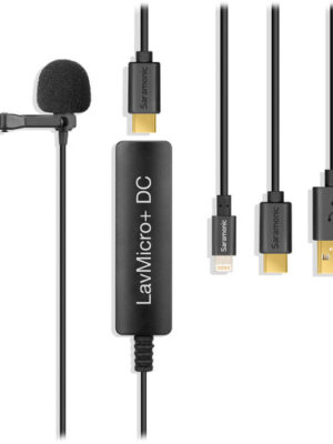 Saramonic LavMicro+DC Digital Lavalier Microphone for iOS/Android Devices and Mac/Windows Computers