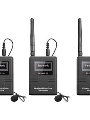 Saramonic SR-WM2100 2-Person Camera-Mount Digital Wireless Omni Lavalier Microphone System for Cameras and Smartphones
