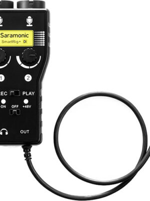 Saramonic SmartRig+ Di, Two-Channel Mic and Guitar Interface with Lightning Connector for iOS Devices