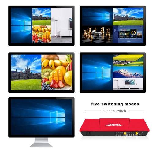 TESmart HSW0401A10 HDMI Switch 4 x 1 - Quadruple Screen - Seamless Switch with 5 IR Remote Display Modes - Support 1080p @ 60Hz - 4 in 1 Output - Image 6