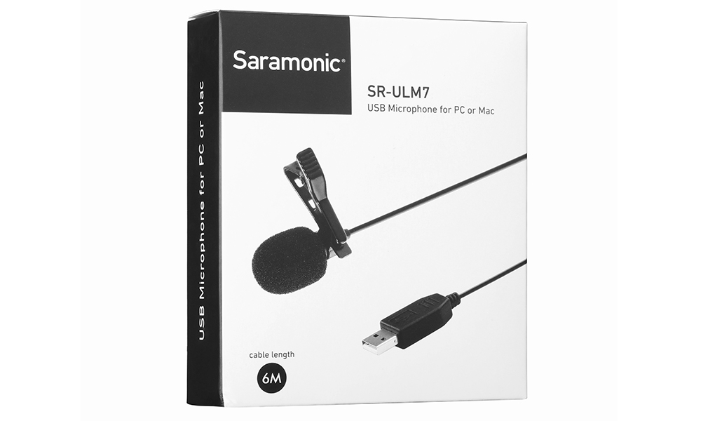 Saramonic SR-ULM7 USB Lavalier Lapel Clip-on Omnidirectional Condenser Microphone - Image 4